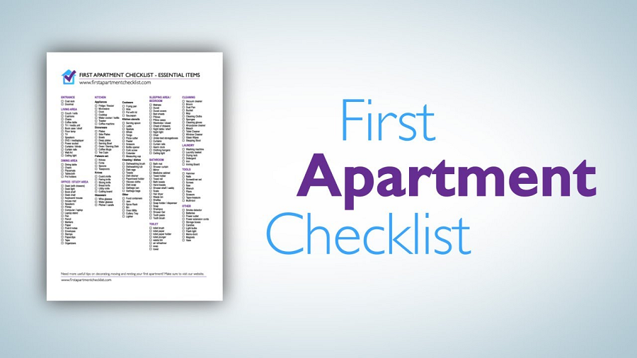 Checklist For First Apartment