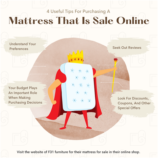 4 Useful Tips For Purchasing A Mattress That Is Sale Online