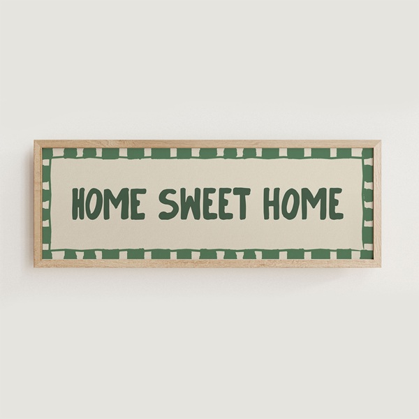 Welcome Home With Style: The “Home Sweet Home Wide Hallway Print”